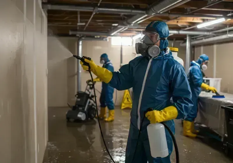 Basement Sanitization and Antimicrobial Treatment process in Carbon County, WY